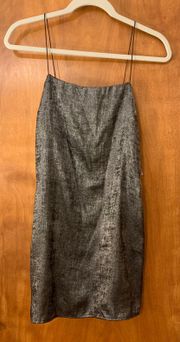 Silver Slip Dress