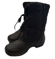 Lower East Side Sz 10 Black Faux Fur Lined Boots