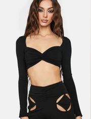 Urban Outfitters brand new outfitter the kript long sleeve crop small