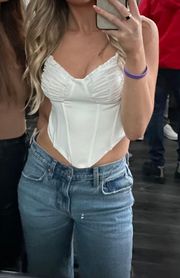 White Crop Top