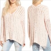 ASTR The Label Coral Knit Sweater Pullover NWT L