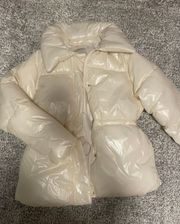 White puffer Coat 