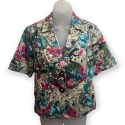 Coldwater Creek NWT  Floral Blazer