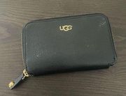 UGG Black Zipper Closure Wallet