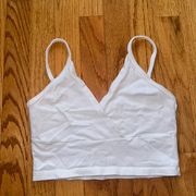 Brandy Melville  White Cross Tank