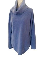 RACHEL ZOE  Chenille Cowl Neck Sweater Blue Women's Size Medium M Casual Soft