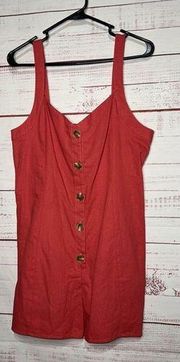 New Women’s Wonderly Linen Romper Large