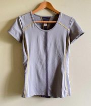 Lucy Tech Short Sleeve Tee Shirt Top Gray Womens Size XS Athletic Yoga Running