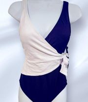 One Piece Color Block swimsuit size 4 NWT