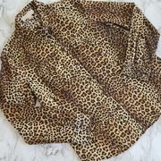 Michael Michael Kors leopard button down size larg