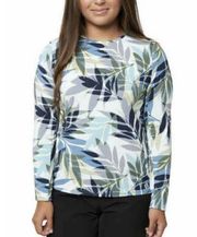 Hang Ten Women's UPF 50+ Quick Dry Long Sleeve Sun Tee Rashguard Floral Small