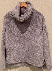 NWT ZELLA Furry Fleece Funnel Neck Pullover (S)