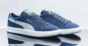 Navy And Gold  Sneakers