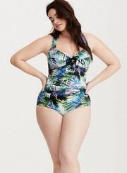 Torrid tropical print one piece swimsuit size 2X