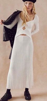 White Cut Out Dress