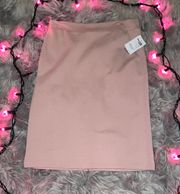 Blush Pink Pencil Skirt 