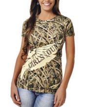 Mossy Oak Blades Duck Tee Girls With Guns GWG S