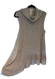 Tunic Knit Top Loose Fit, Oversized Sleeveless 