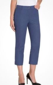 Hillary Radley crop pants geometric blue six