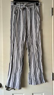 Black And White Striped Pants