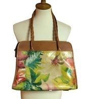 Patricia Nash floral leather large bag