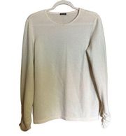 J McLaughlin Sweater Womens Small Ivory Cashmere Pullover Sweatshirt Jumper