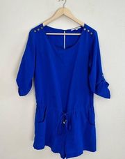 Amanda Uprichard royal blue dressy romper