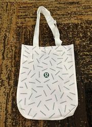 Lululemon limited edition white and green tote bag