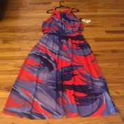 Halter Hi-Neck Maxi Dress Sz 12