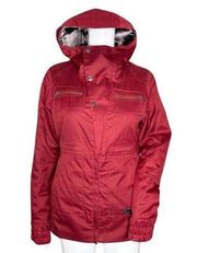 Burton Jacket Women Small Red Dryride Winter Snow Ski Snowboarding Warm Outdoors