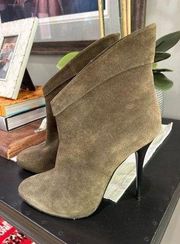 Giuseppe Zanotti Suede Ankle Booties Womens Size 38