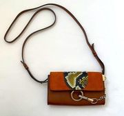 Chloe Mini Faye brown leather suede crossbody bag