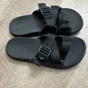 Chaco Women’s Z Strap Chillos Slides Sandals Black size 7