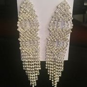 Jessica McClintock Chandelier Crystal Earrings