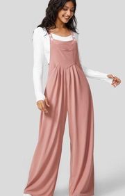 NWT Halara jumpsuit rose tan