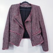 White House Black Market Wool Blend Tweed Metallic Blazer