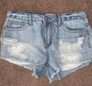 Zco Distressed Jean Shorts