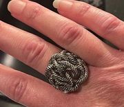 Premier Designs Silver Fashion Ring Size 8