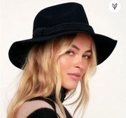 Billabong Black Roped In Felt Hat