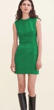 Maje Rodezio crepe structured sheath dress