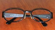 Versace eye glass frames in dark gray with box!!