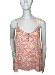 HIPPIE ROSE Juniors' Ruffled-Hem Tank Top Small