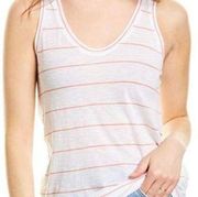 Vince White Scoop Neck Tank Top w/Watermelon Stripes. Size Large. NWT