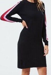 NWT Modcloth Womens Size 4 Sugarhill Evie stripe knit black sweater dress