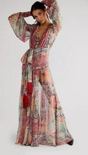 💕BRONX AND BANCO💕 Farah Maxi Dress ~ Muti-Color Print US 6 NWOT