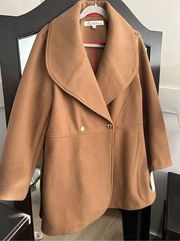 NEW Kenneth Cole NY Shawl Collar Cocoa Double Breasted Coat XL