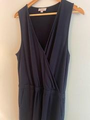 LOFT Navy Soft knit Romper