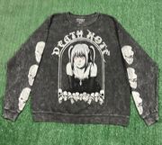 Death Note Misa Metalic Dark Crewneck Sz L