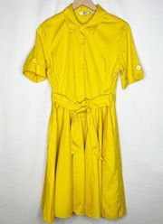 BADGLEY MISCHKA Yellow Shirt Dress in Size 10