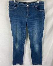 Chicos Medium Wash Jeans Size 2 Short / 12 Short